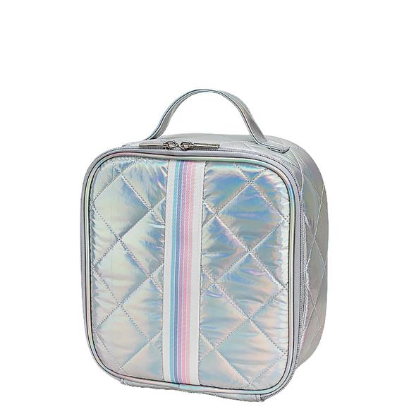 TOP TRENZ Bags New Top Trenz Puffer Lunch Box In Iridescent Sunrise